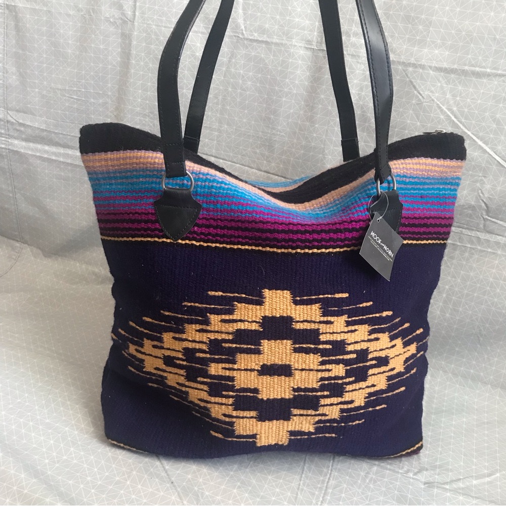 NWT Hoof & The Horn Maya Saddle Blanket Tote